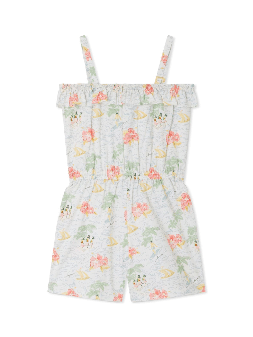 Abitino corto Agrume per bambina Bonpoint azzurro con vita elasticizzata - Rubino Kids