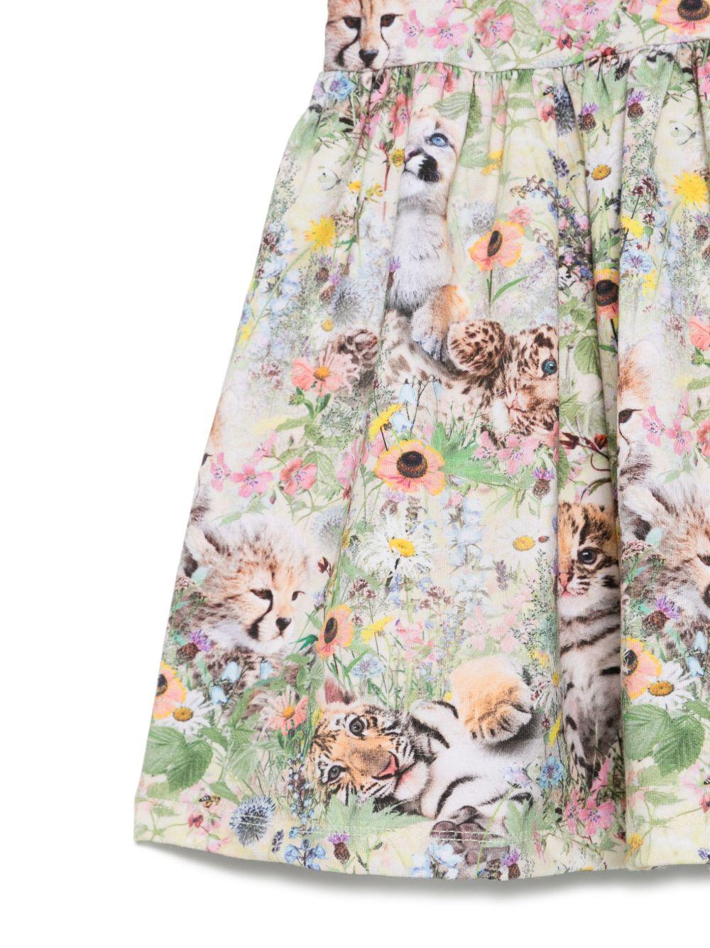 Abito Channi per neonata Molo multicolor con fiori - Rubino Kids