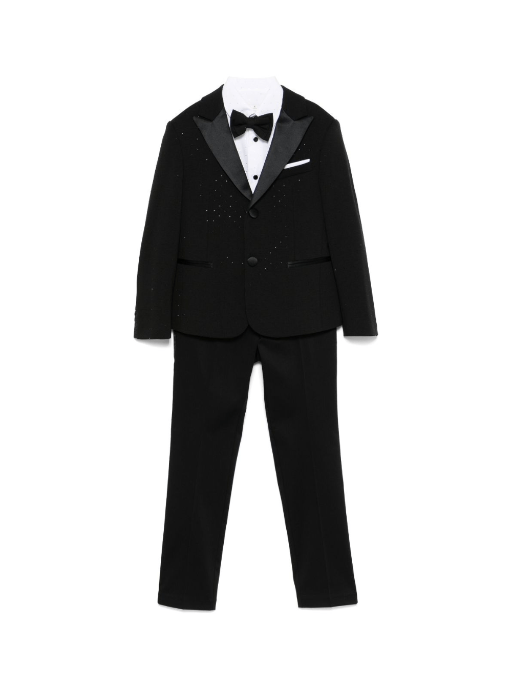 Abito con paillettes (set di tre) per bambino Colorichiari nero con passanti - Rubino Kids