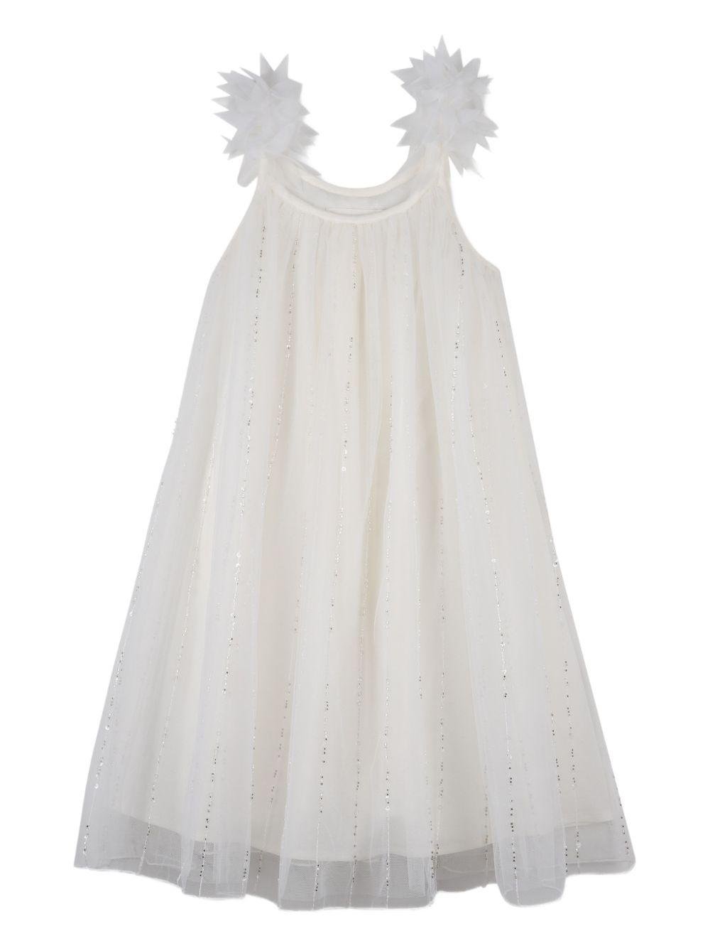 Abito per bambina Billieblush bianco a fiori - Rubino Kids