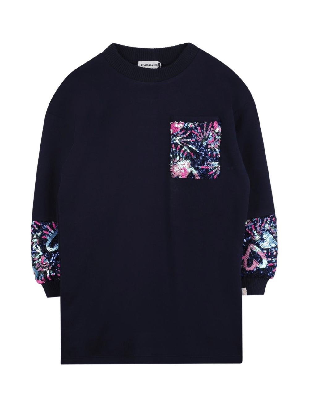 Abito per bambina Billieblush blu con paillettes - Rubino Kids