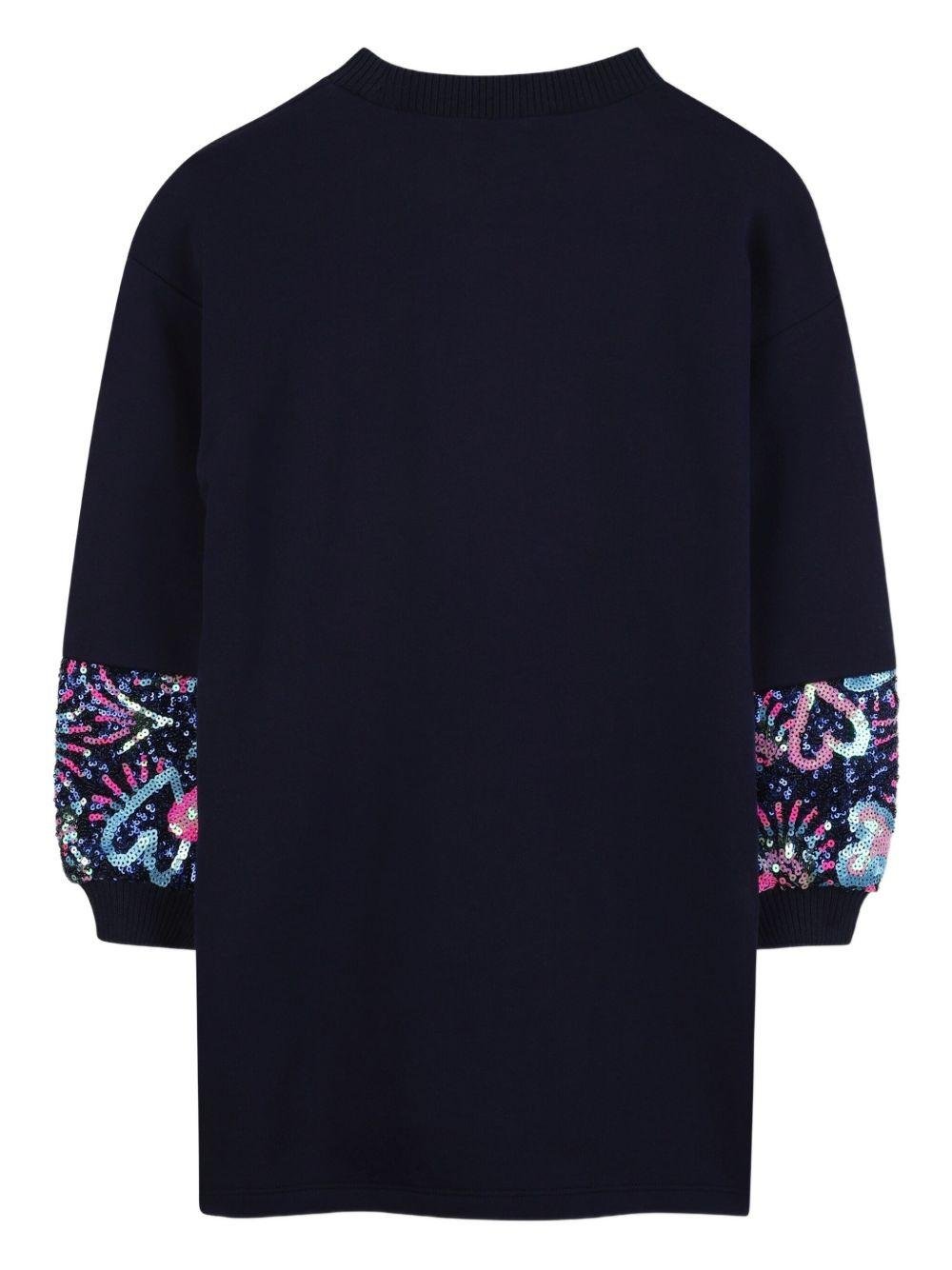 Abito per bambina Billieblush blu con paillettes - Rubino Kids