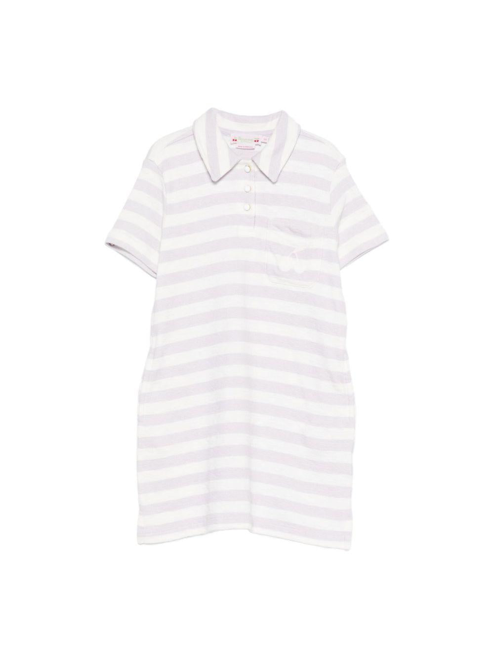 Abito per bambina Bonpoint bianco con tasca sul petto - Rubino Kids