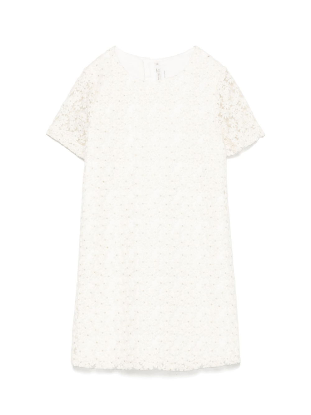 Abito per bambina Bonpoint Emanuela bianco con ricamo a fiori - Rubino Kids