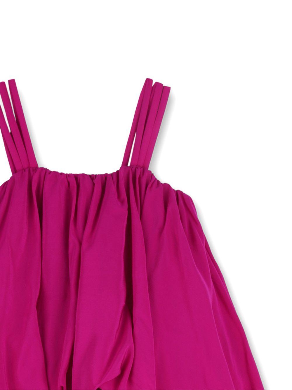 Abito per bambina Chloé Kids fucsia con balze - Rubino Kids