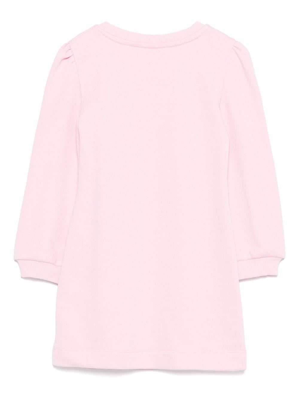 Abito per bambina Disney x Monnalisa rosa con stampa Stitch - Rubino Kids