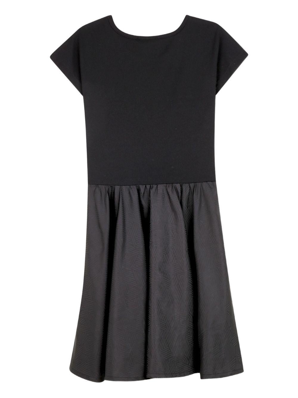 Abito per bambina DKNY Kids nero con dettaglio con logo - Rubino Kids