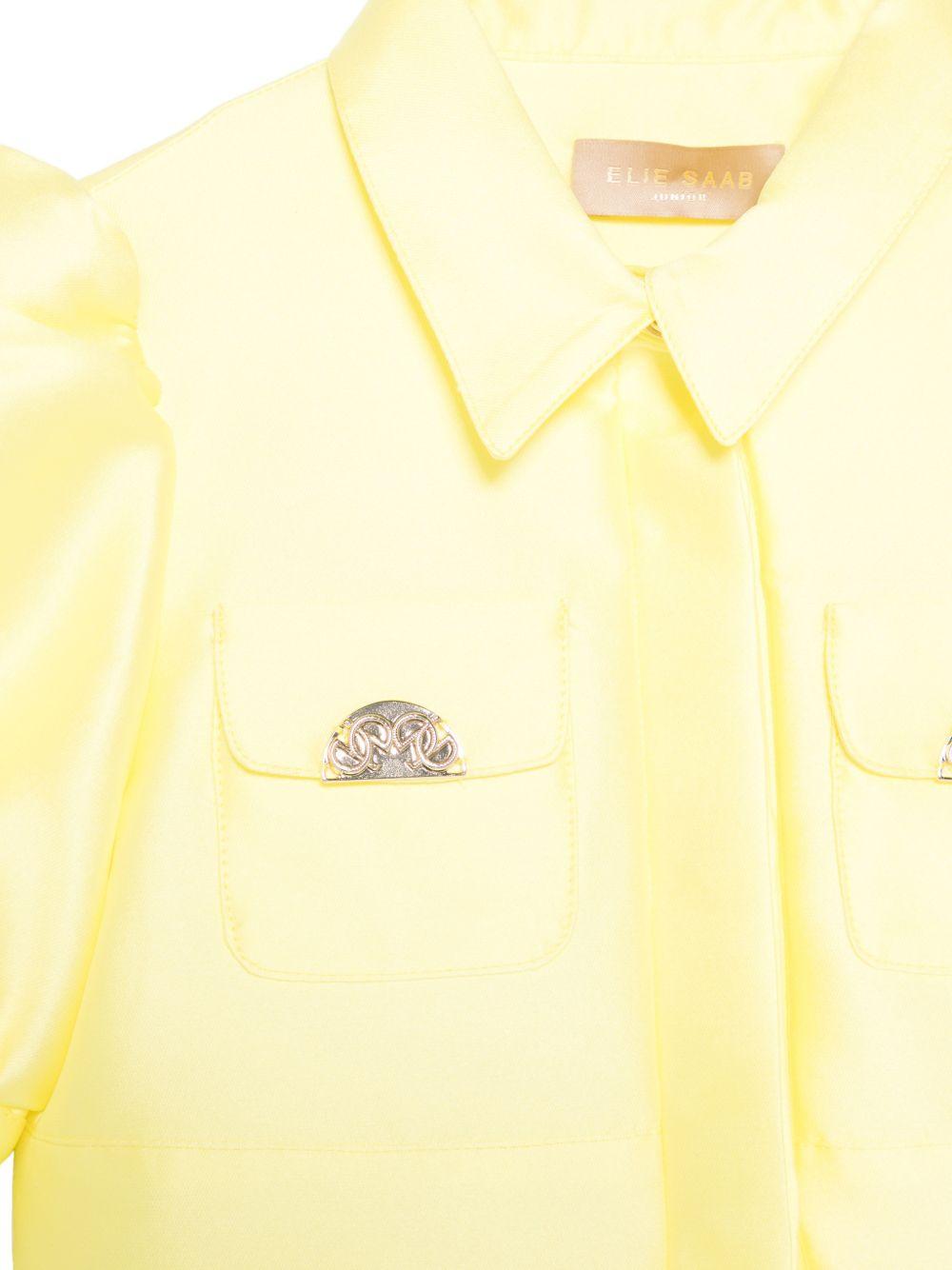 Abito per bambina Elie Saab Junior giallo con maniche a palloncino - Rubino Kids