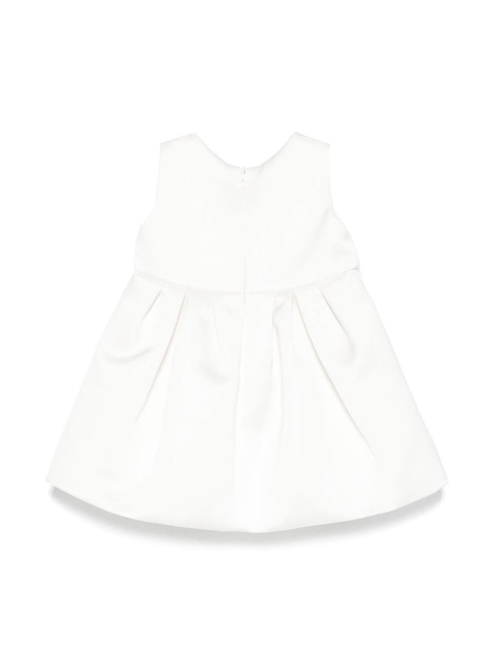 Abito per bambina Elisabetta Franchi La Mia Bambina bianco in raso - Rubino Kids