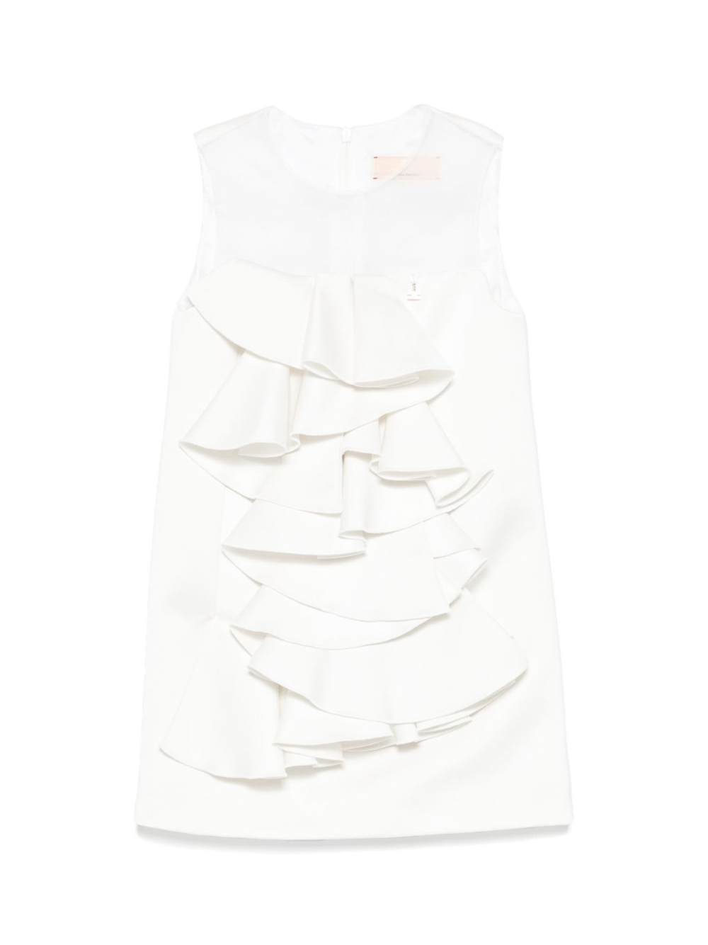 Abito per bambina Elisabetta Franchi La Mia Bambina bianco in raso - Rubino Kids