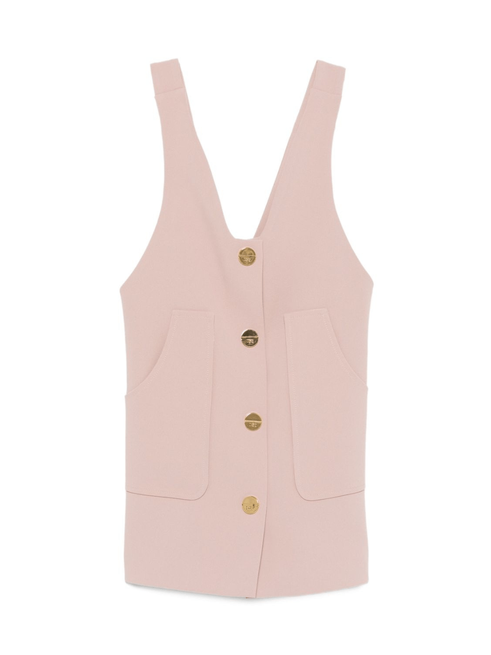 Abito per bambina Elisabetta Franchi La Mia Bambina rosa con scollo a V - Rubino Kids