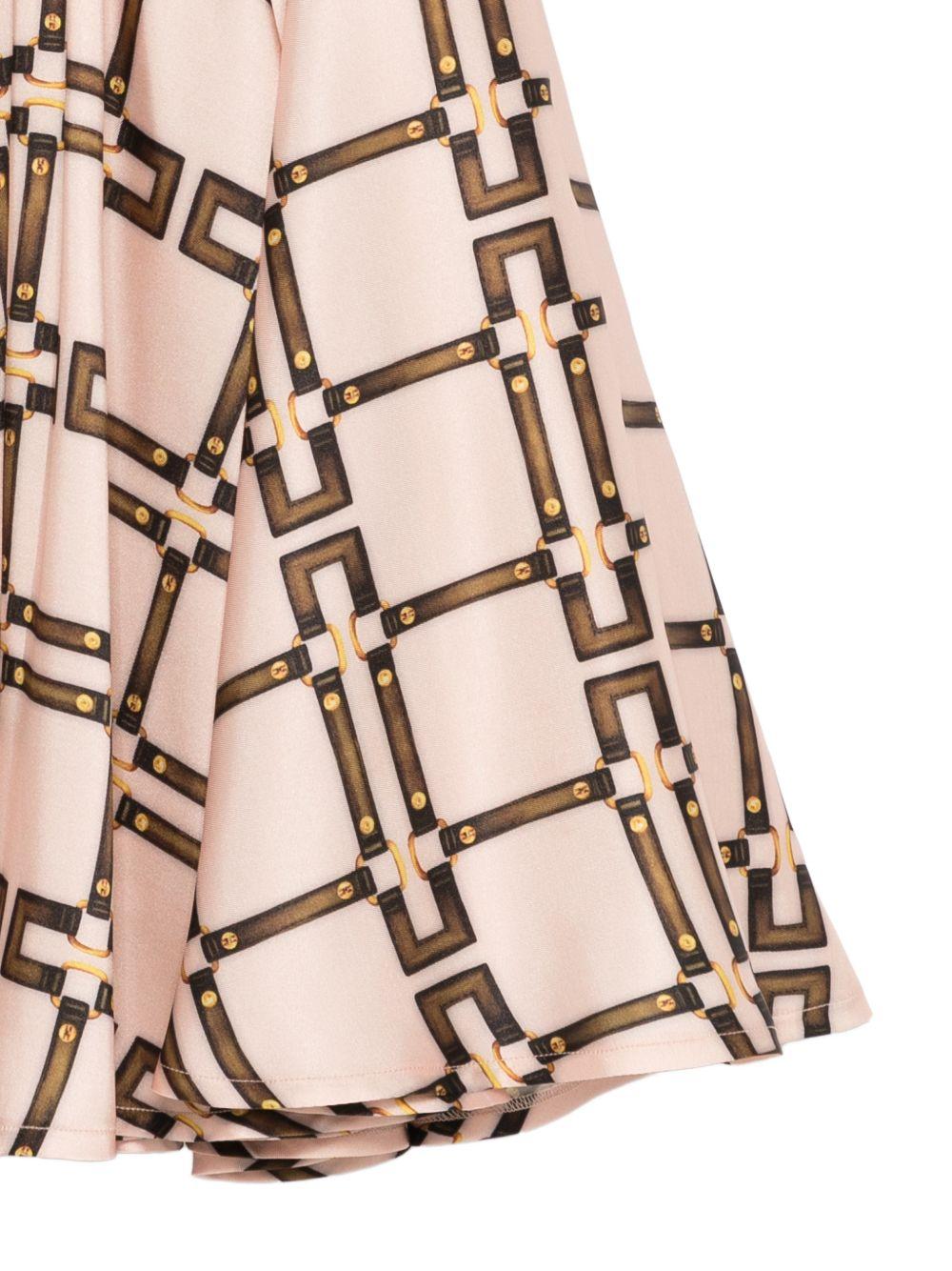 Abito per bambina Elisabetta Franchi La Mia Bambina rosa con stampa grafica - Rubino Kids