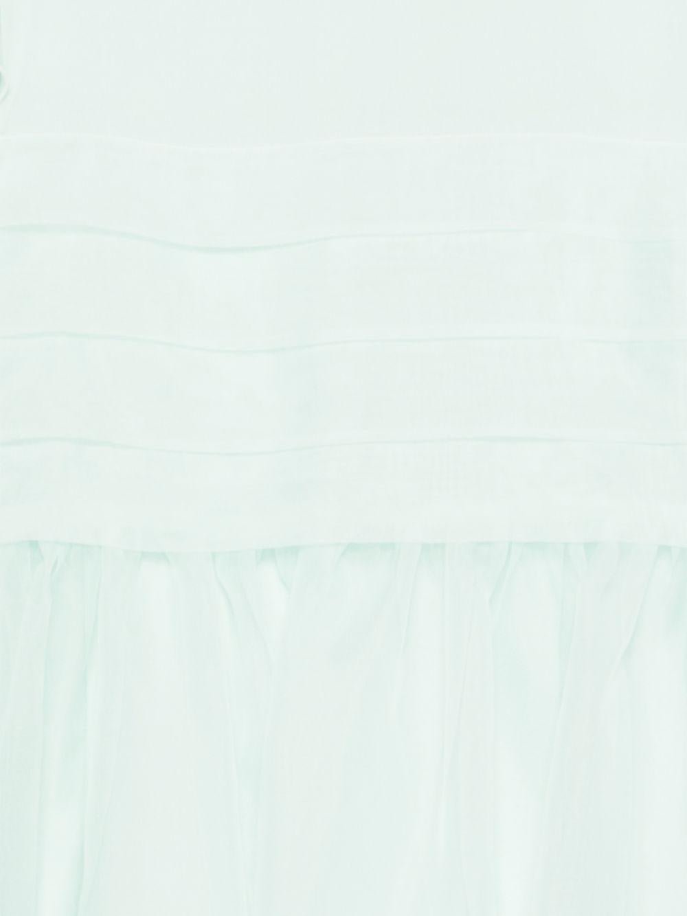 Abito per bambina Emporio Armani Kids verde con ruches - Rubino Kids