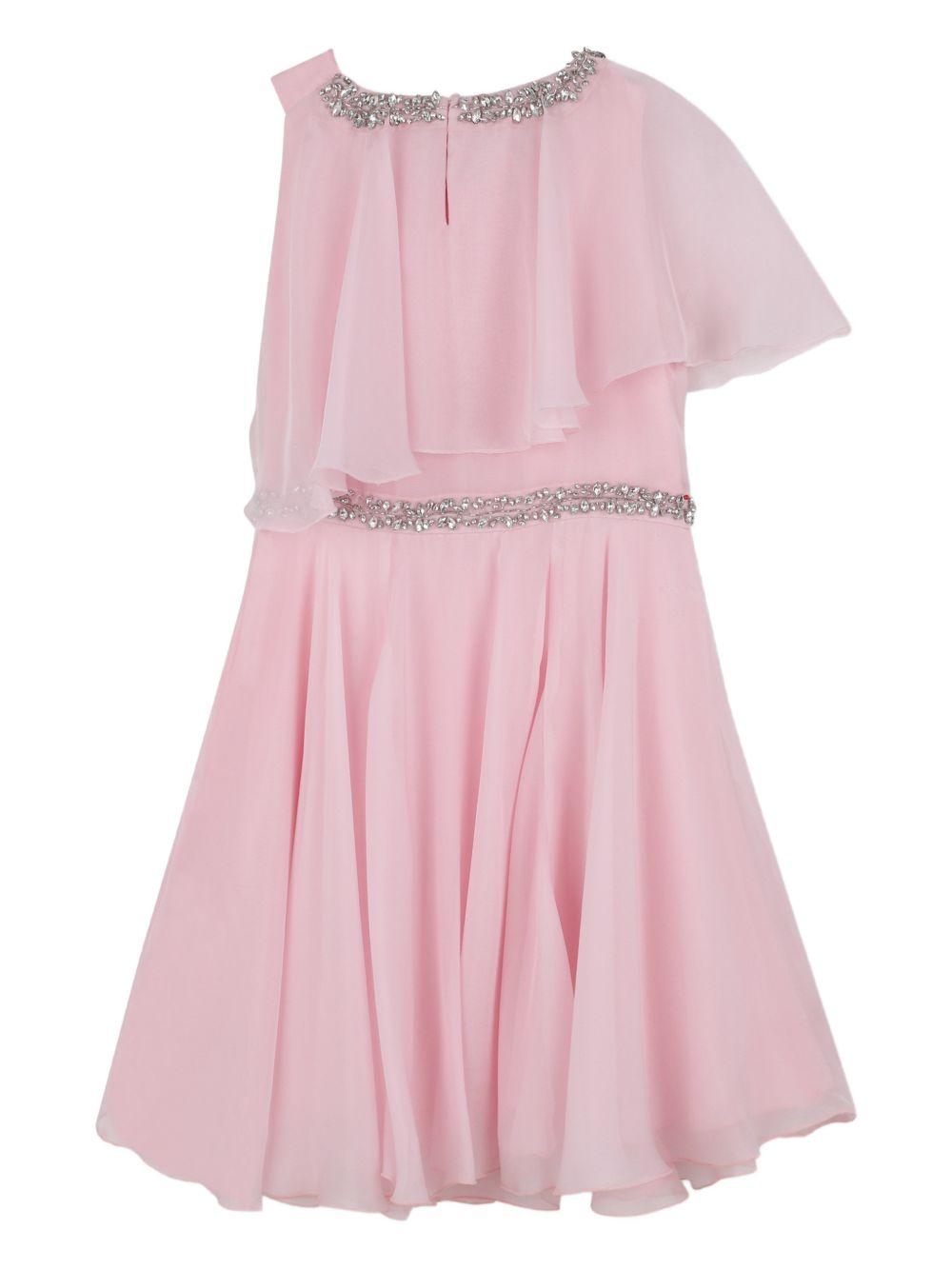 Abito per bambina Givenchy Kids rosa con design asimmetrico - Rubino Kids