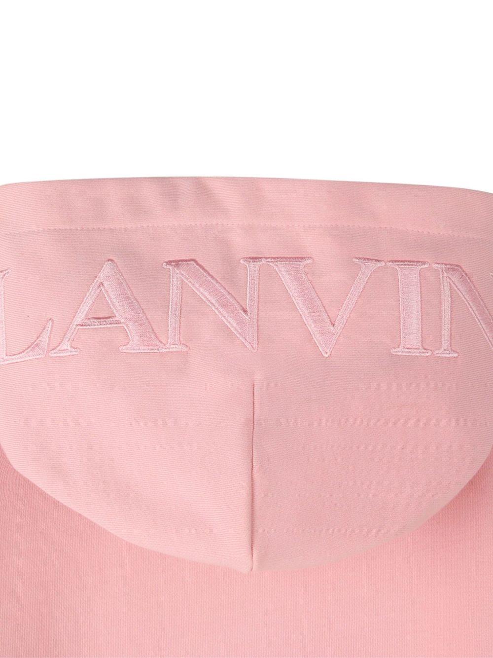 Abito per bambina Lanvin Enfant rosa con cappuccio - Rubino Kids
