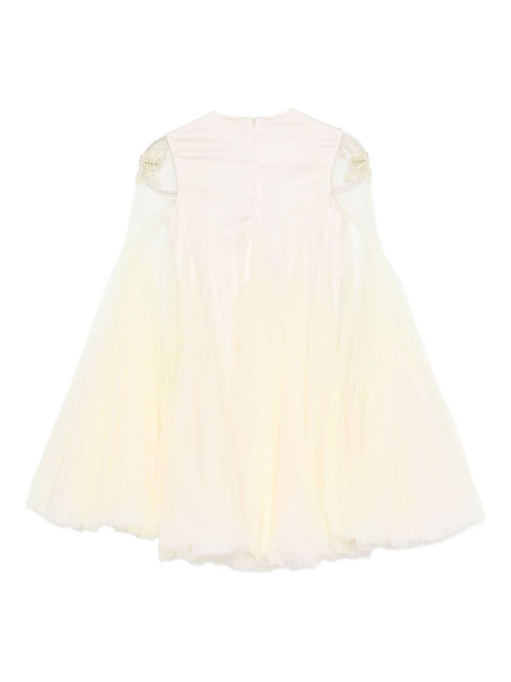 Abito per bambina Maison Ava giallo con decorazione con cristalli - Rubino Kids