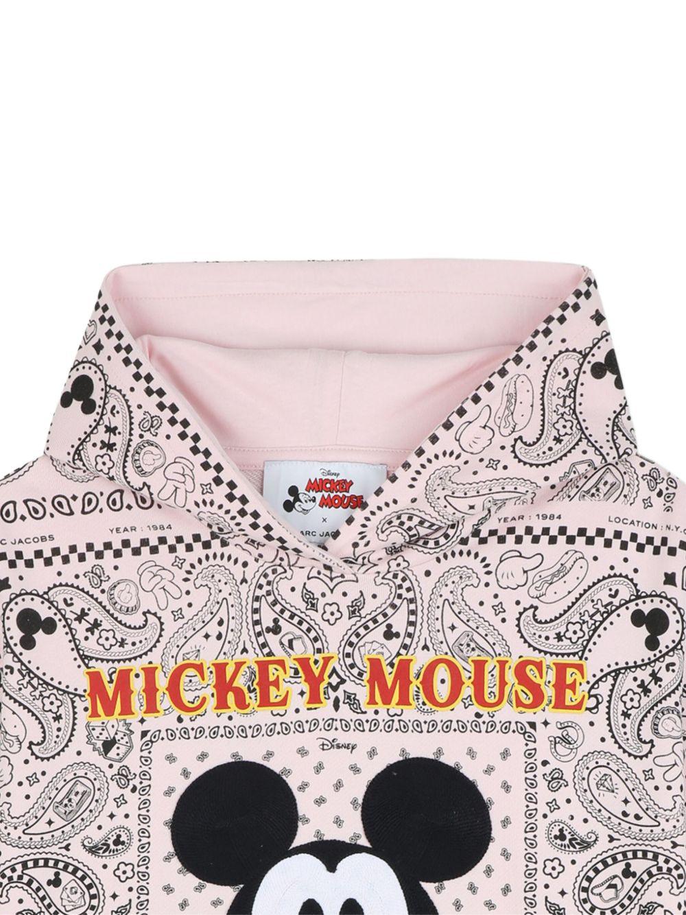 Abito per bambina Marc Jacobs x Discney Mickey Mouse rosa con stampa paisley - Rubino Kids