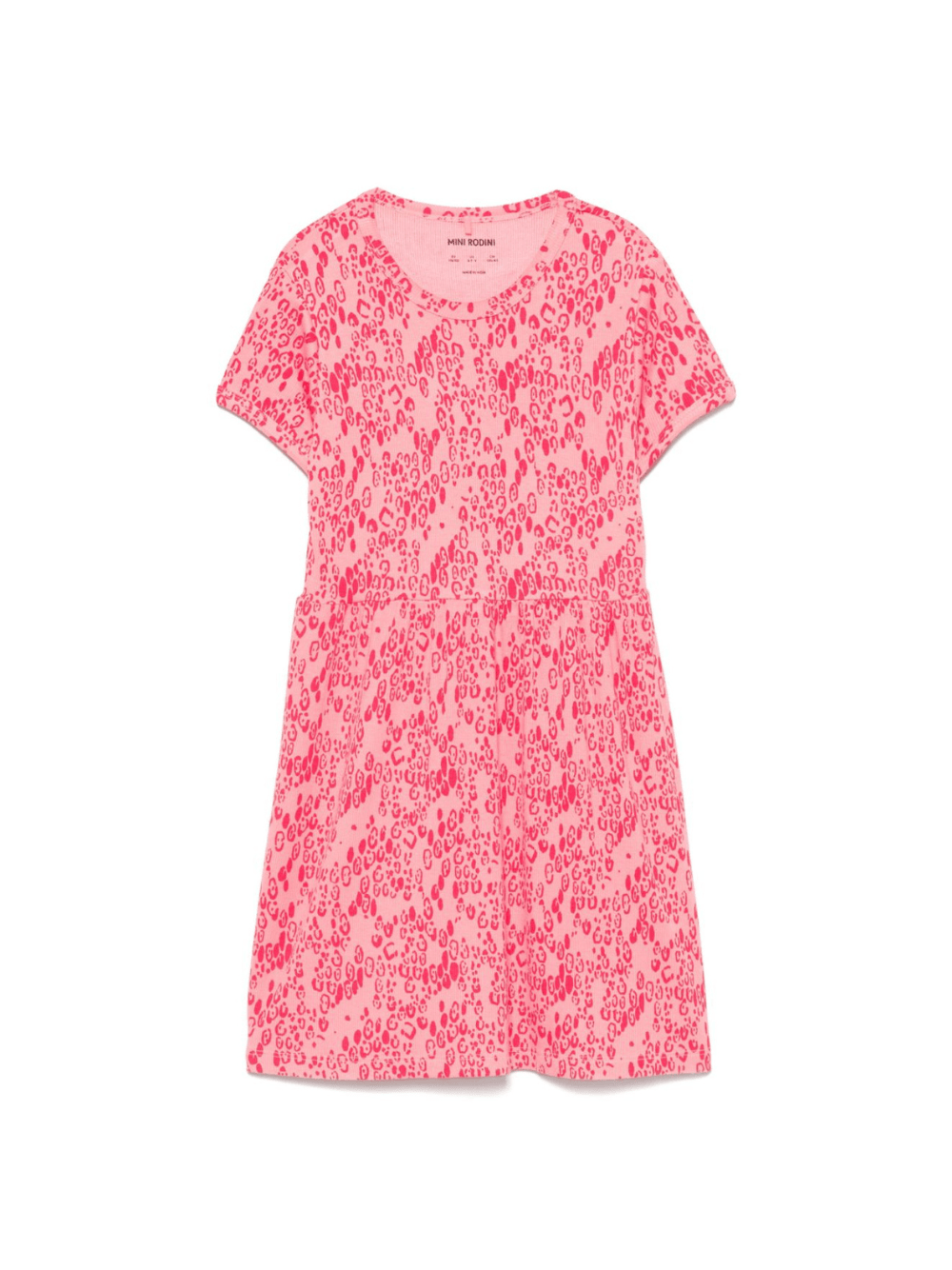 Abito per bambina Mini Rodini rosa con stampa astratta - Rubino Kids