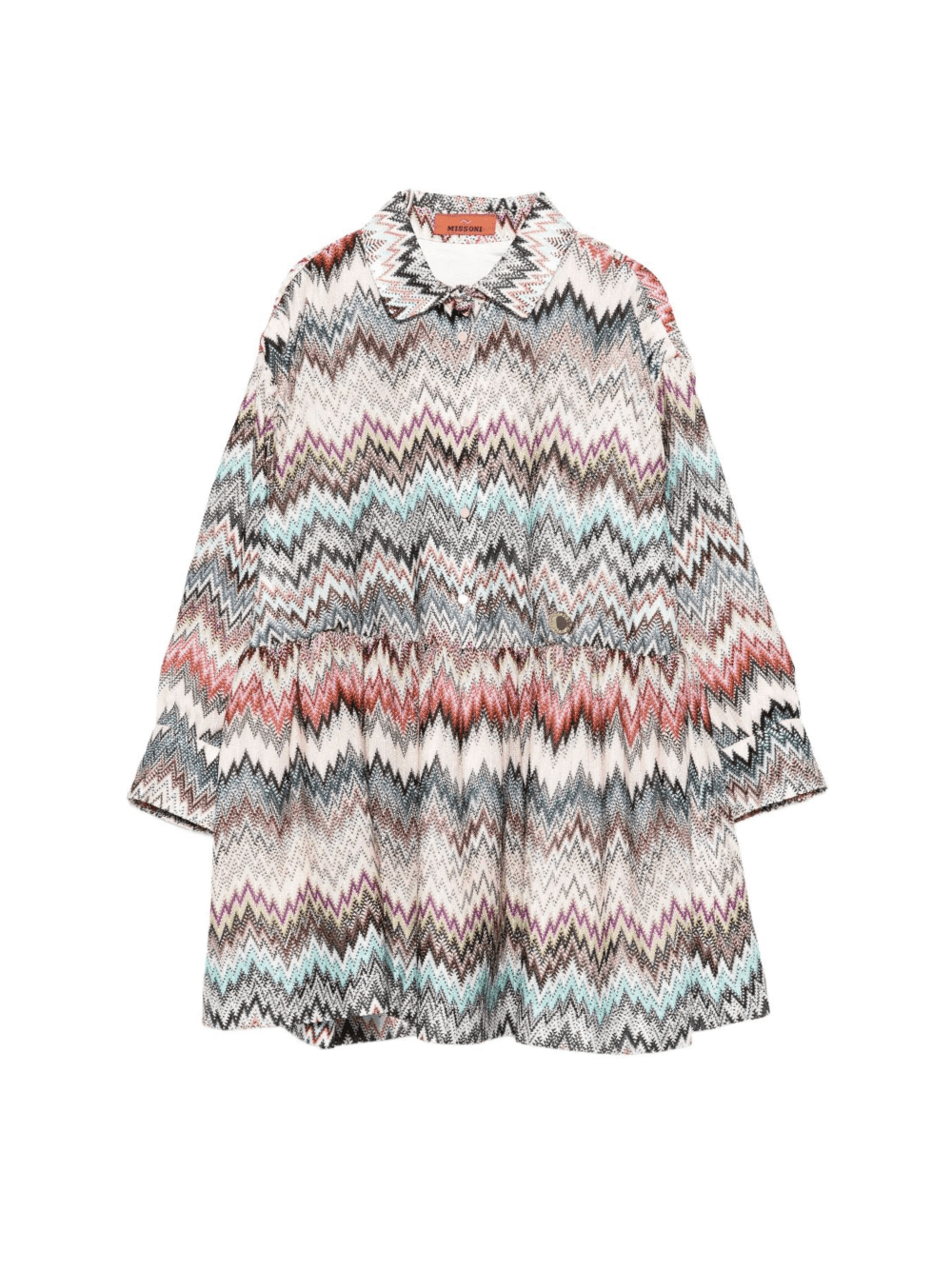 Abito per bambina Missoni Kids multicolore a zigzag - Rubino Kids