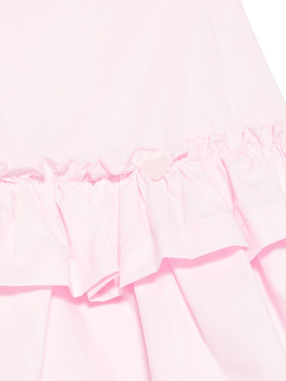 Abito per bambina Monnalisa rosa con design svasato - Rubino Kids