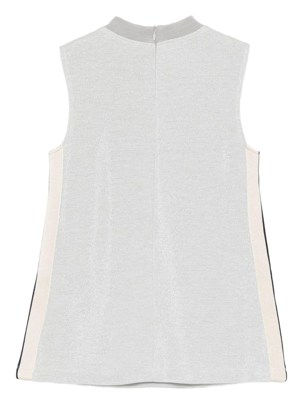 Abito per bambina Palm Angels Kids grigio smanicato - Rubino Kids