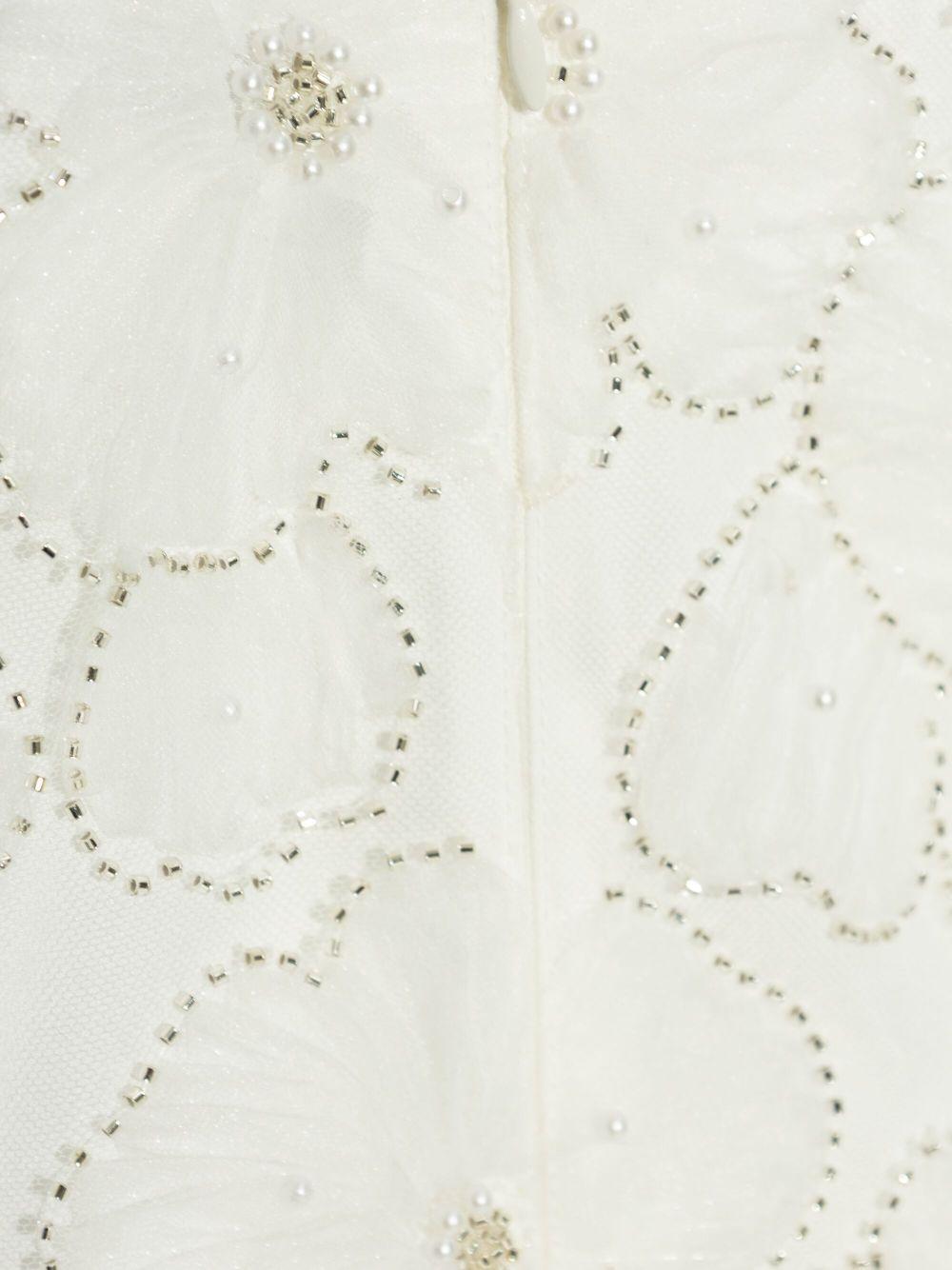 Abito per bambina Self - Portrait Kids bianco con ricamo - Rubino Kids