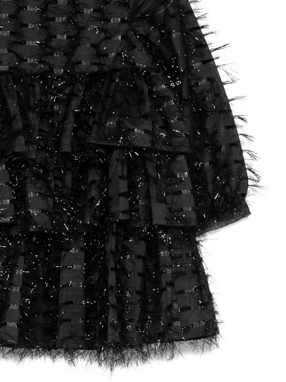 Abito per bambina Simonetta nero con dettagli glitterati - Rubino Kids