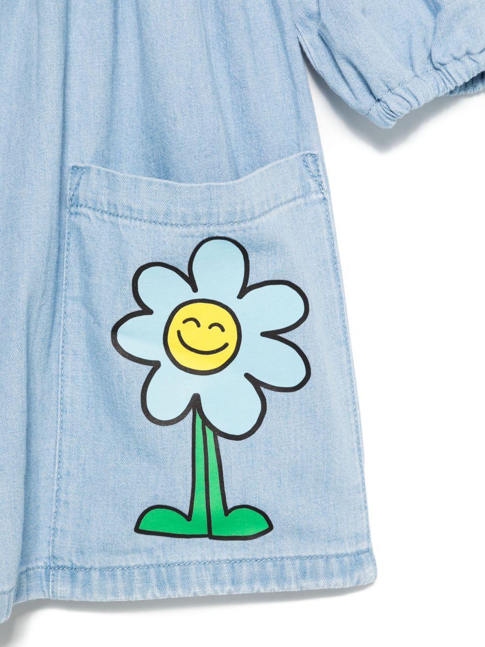 Abito per bambina Stella McCartney Kids denim con decorazione - Rubino Kids
