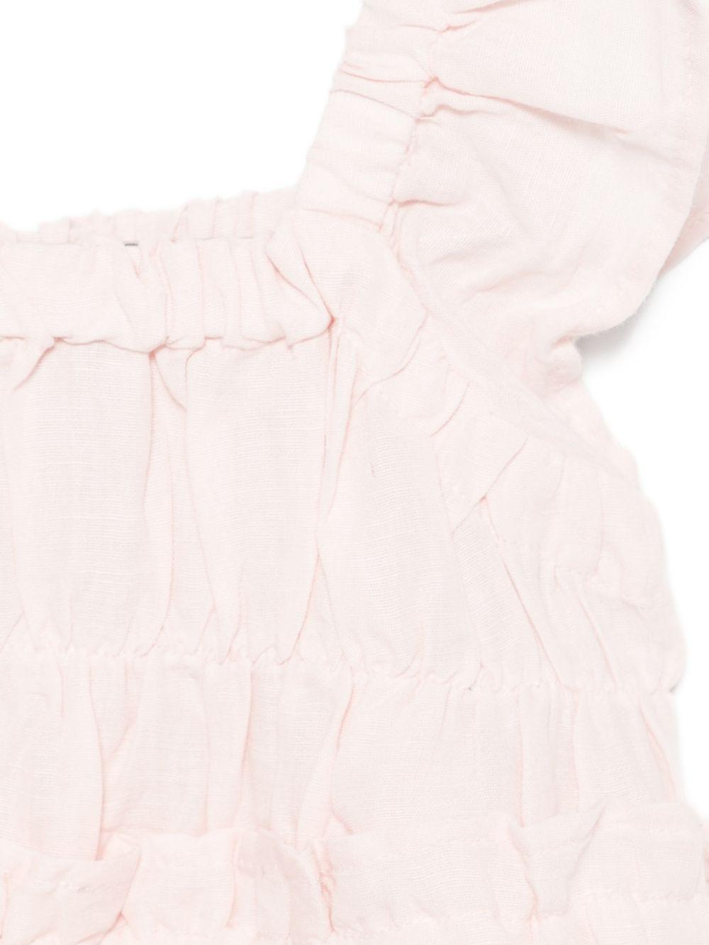 Abito per bambina Stella McCartney Kids rosa con ricami floreali - Rubino Kids