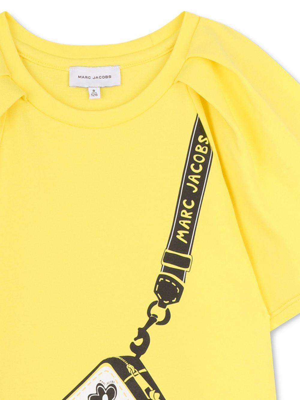 Abito per bambina The Marc Jacobs Kids giallo con stampa grafica - Rubino Kids