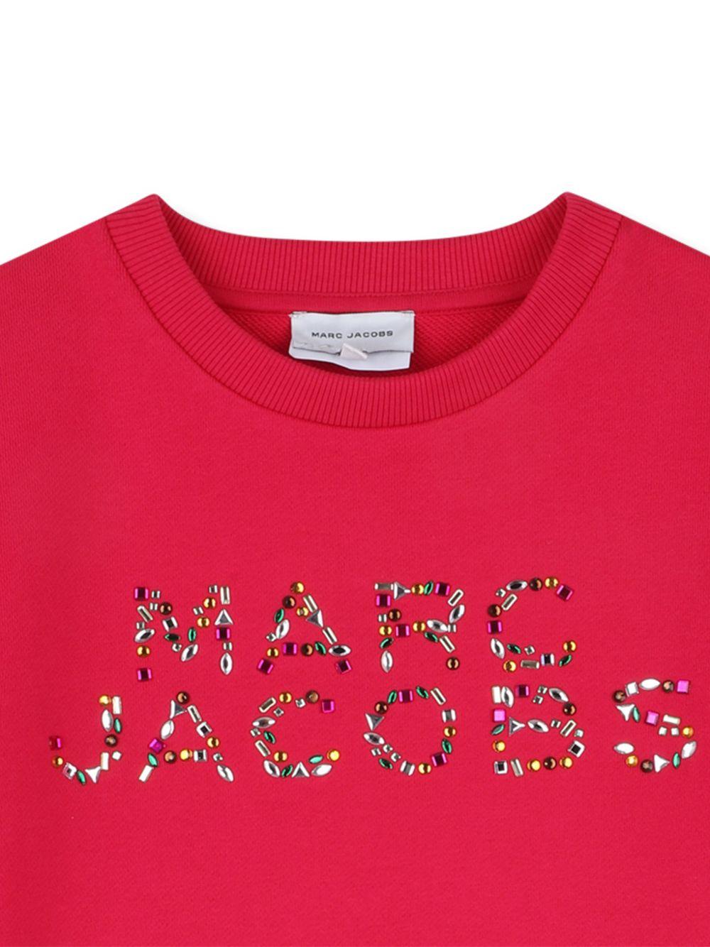 Abito per bambina The Marc Jacobs Kids rosso modello T-shirt con decorazione - Rubino Kids