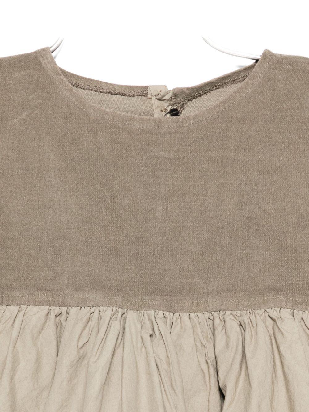 Abito per neonata Album Di Famiglia Kids beige con modello a pannelli - Rubino Kids