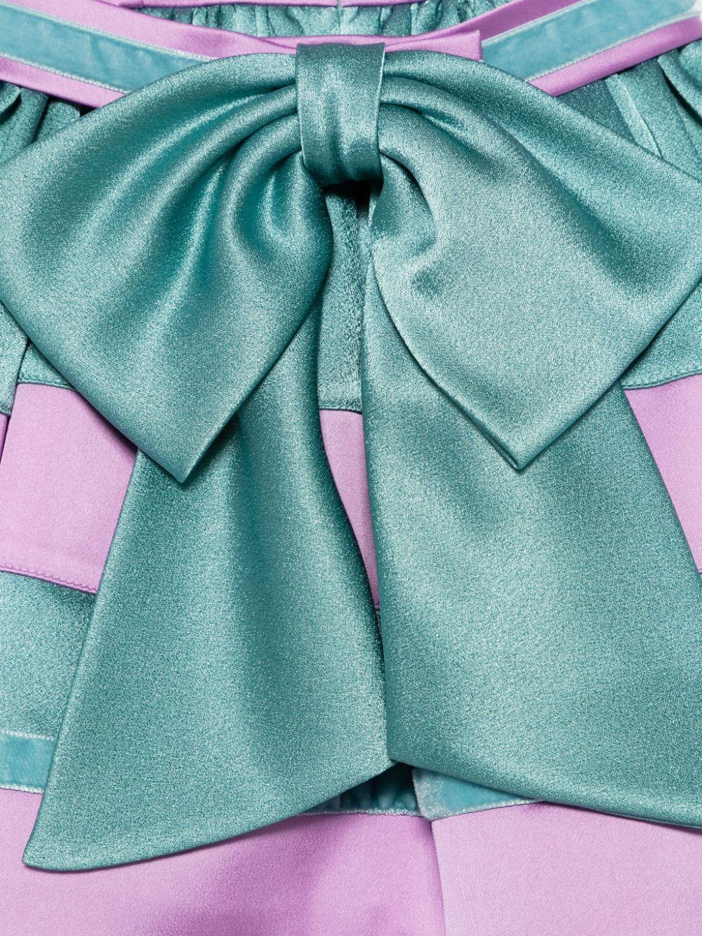 Abito per neonata Colorichiari viola e verde con design color - block - Rubino Kids