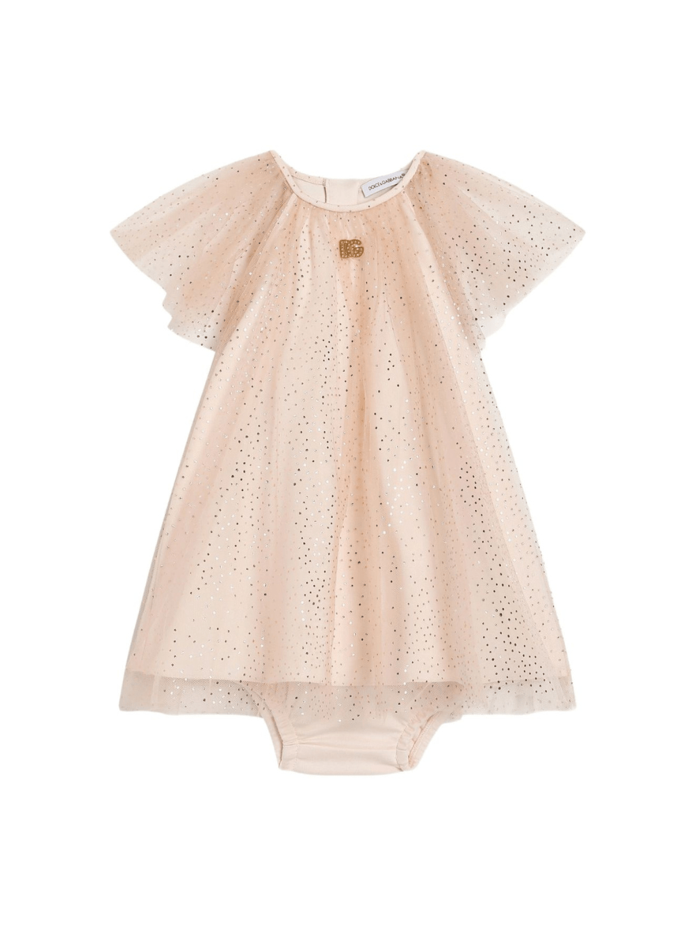 Abito per neonata Dolce & Gabbana Kids rosa in tulle - Rubino Kids