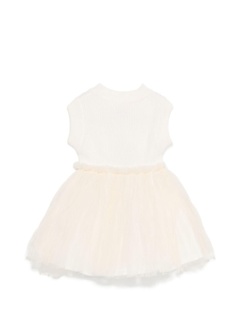 Abito per neonata Donsje beige con ruches - Rubino Kids