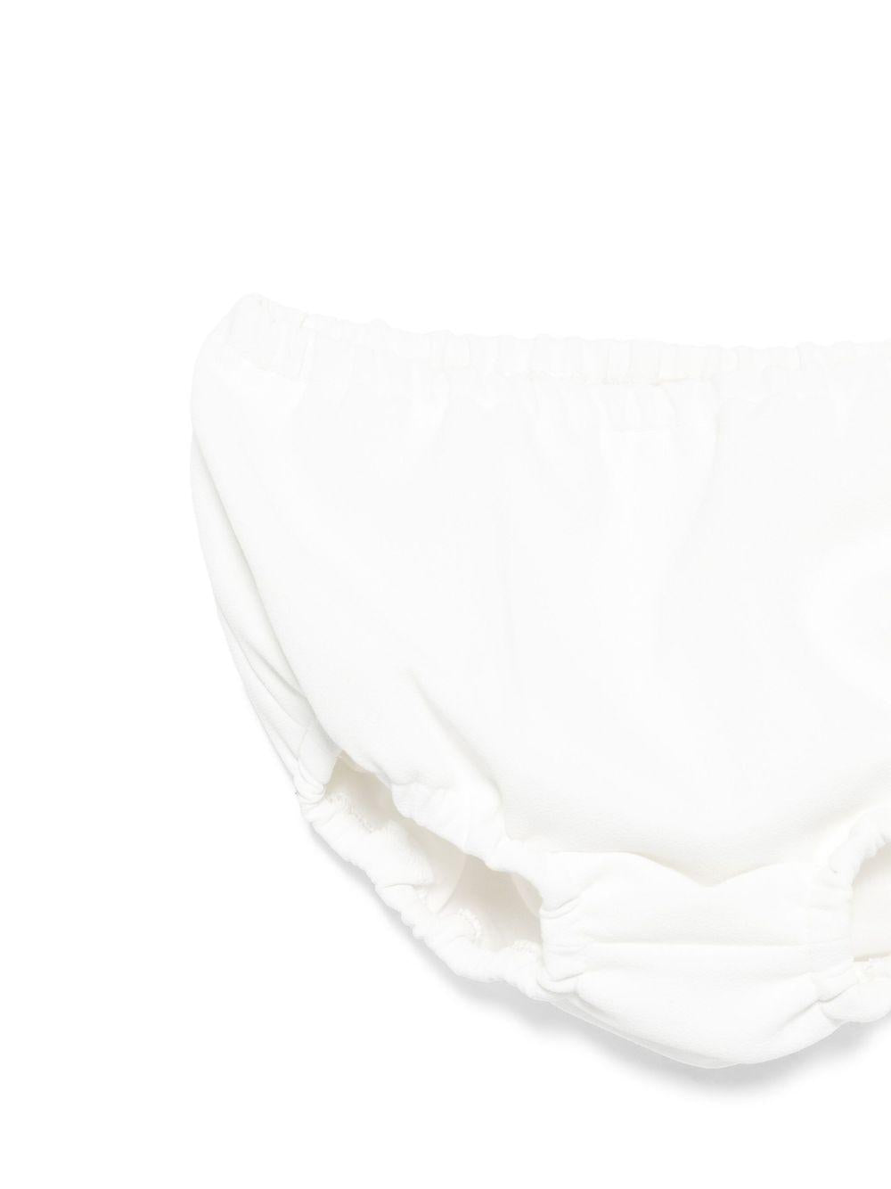 Abito per neonata Elisabetta Franchi La Mia Bambina bianco con ruches - Rubino Kids