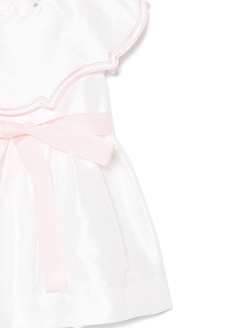 Abito per neonata JESURUM BABY Elettra bianco con dettaglio fiocco - Rubino Kids