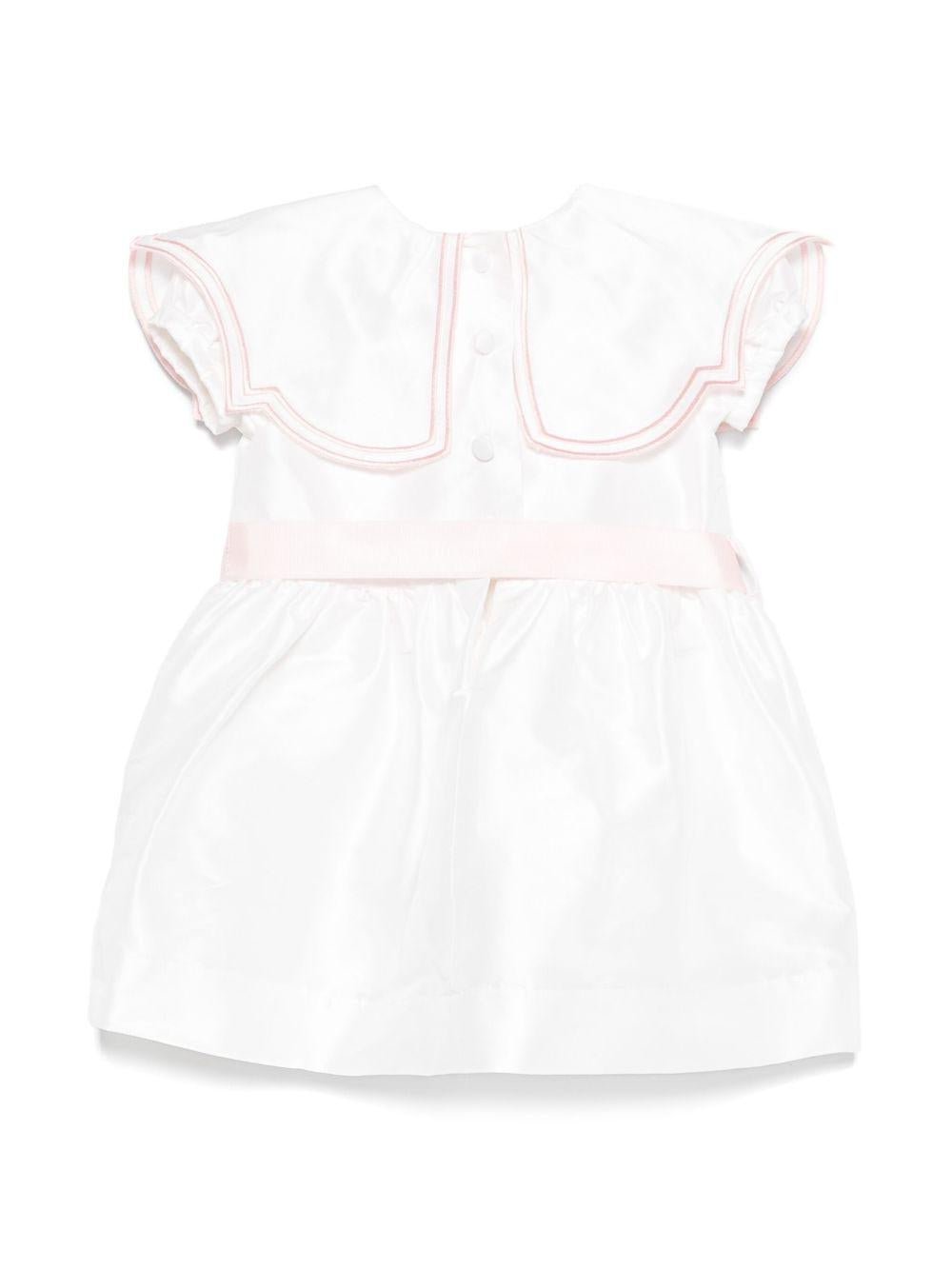 Abito per neonata JESURUM BABY Elettra bianco con dettaglio fiocco - Rubino Kids