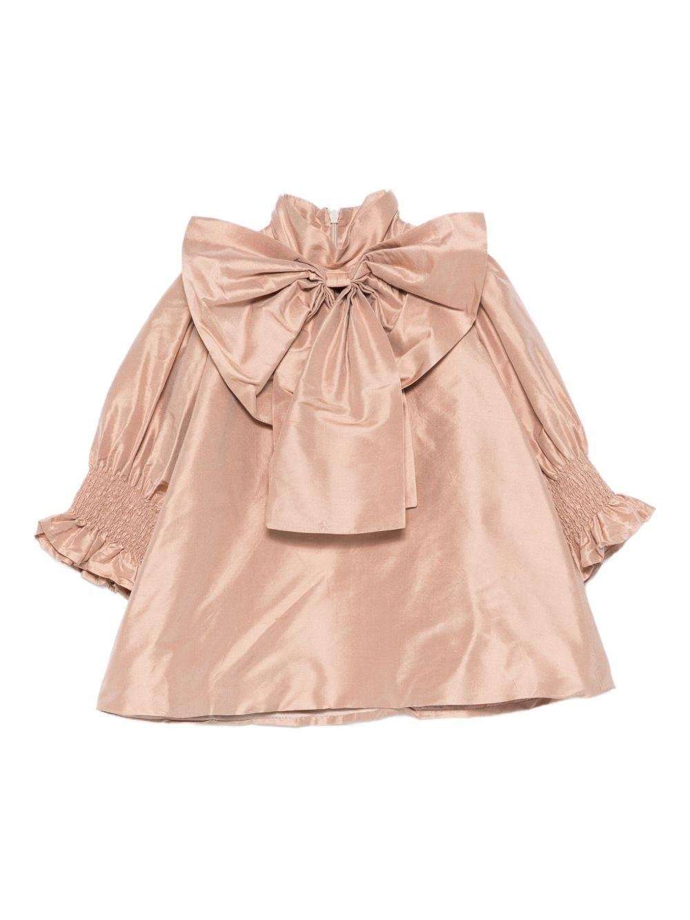 Abito per neonata Jesurum Baby rosa con dettaglio fiocco - Rubino Kids