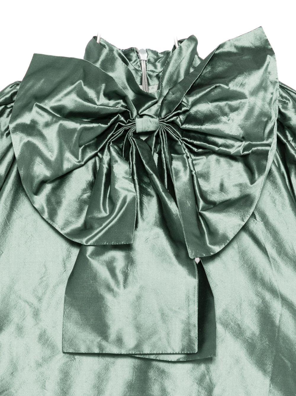 Abito per neonata Jesurum Baby verde con dettaglio fiocco - Rubino Kids