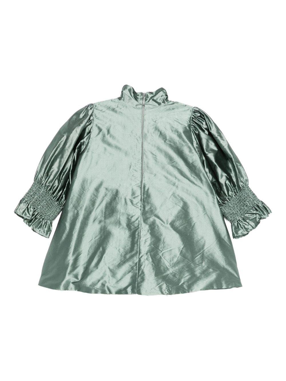 Abito per neonata Jesurum Baby verde con dettaglio fiocco - Rubino Kids