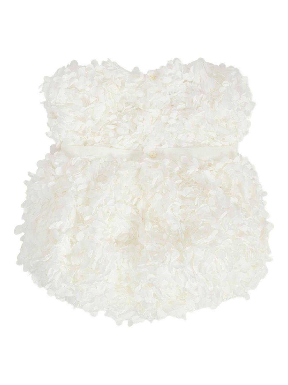 Abito per neonata La Stupenderia bianco con decorazione - Rubino Kids
