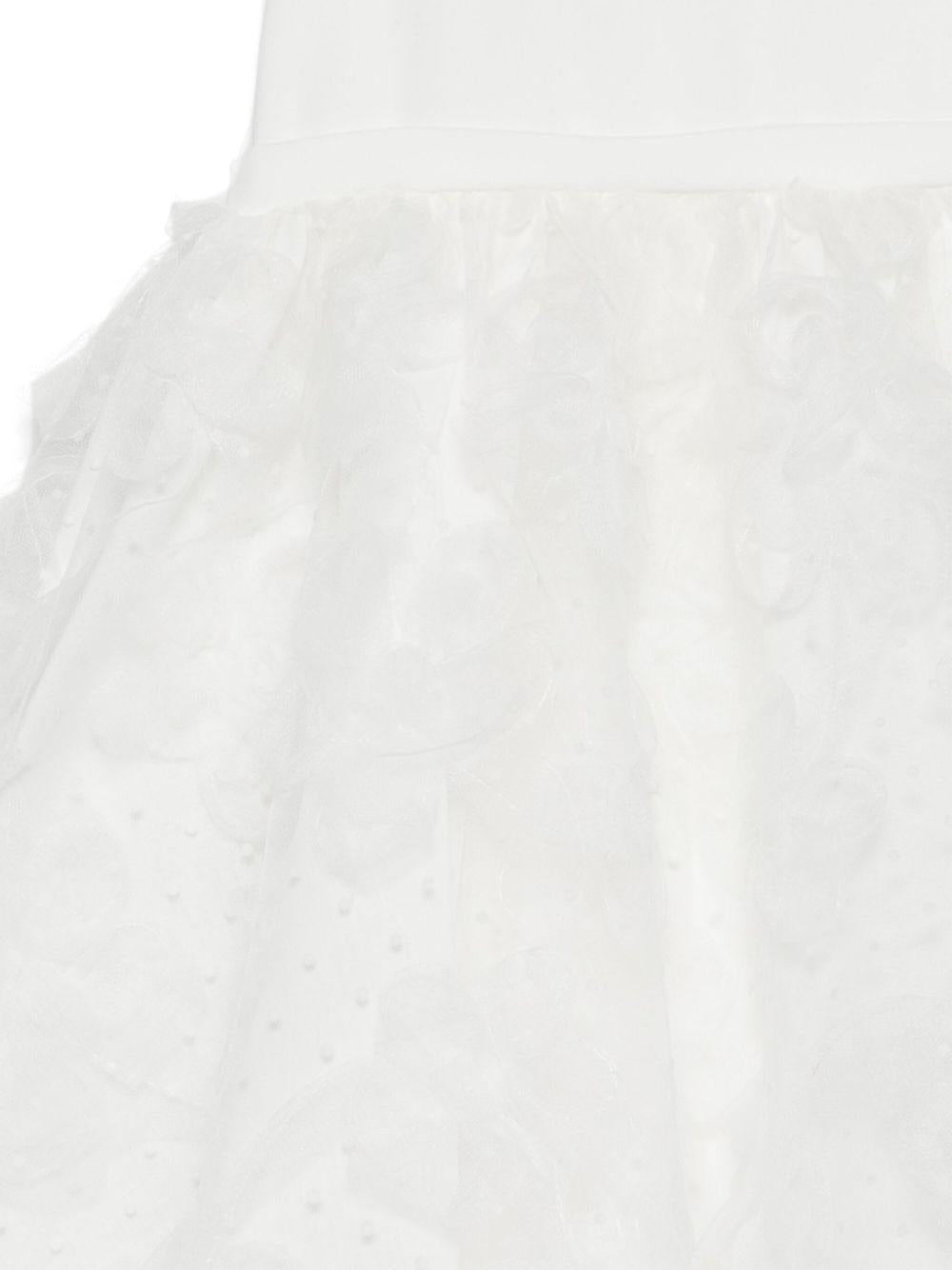 Abito per neonata La Stupenderia Luce bianco con gonna a ruota - Rubino Kids