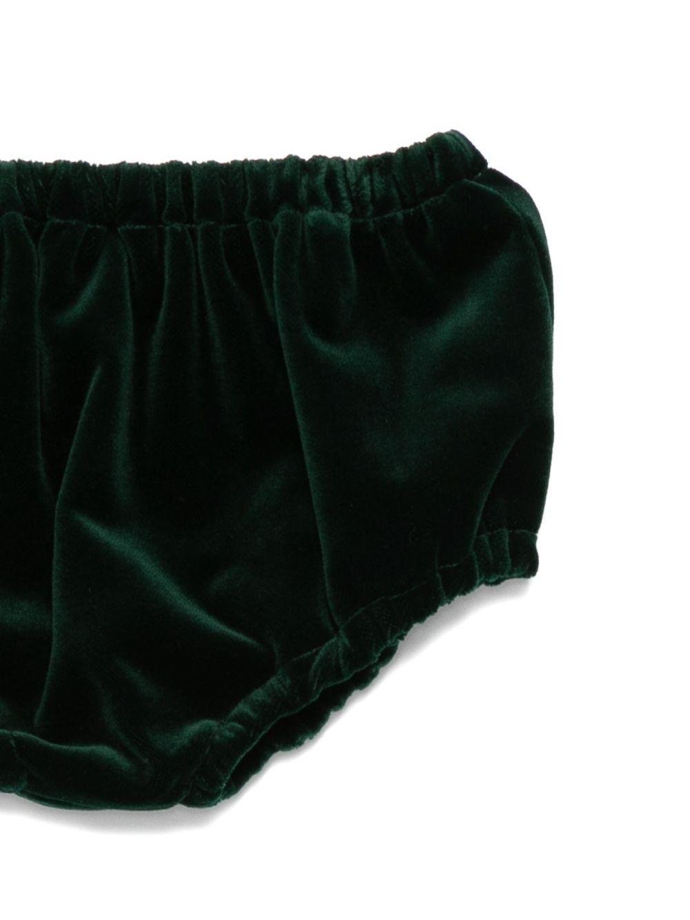 Abito per neonata La Stupenderia verde con dettaglio fiocco - Rubino Kids