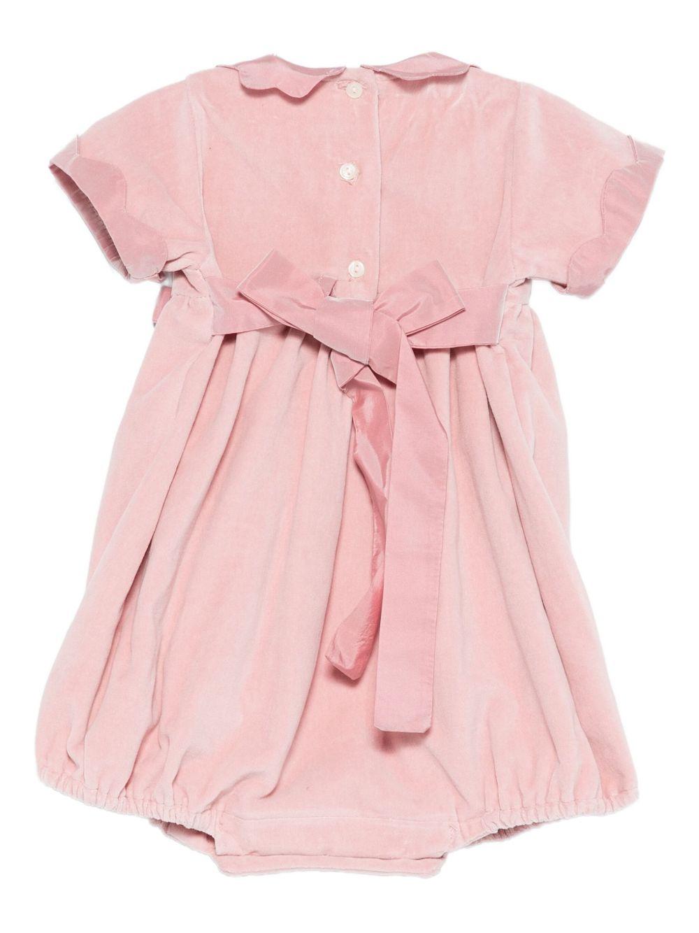 Abito per neonata Mariella Ferrari rosa con dettaglio fiocchi - Rubino Kids