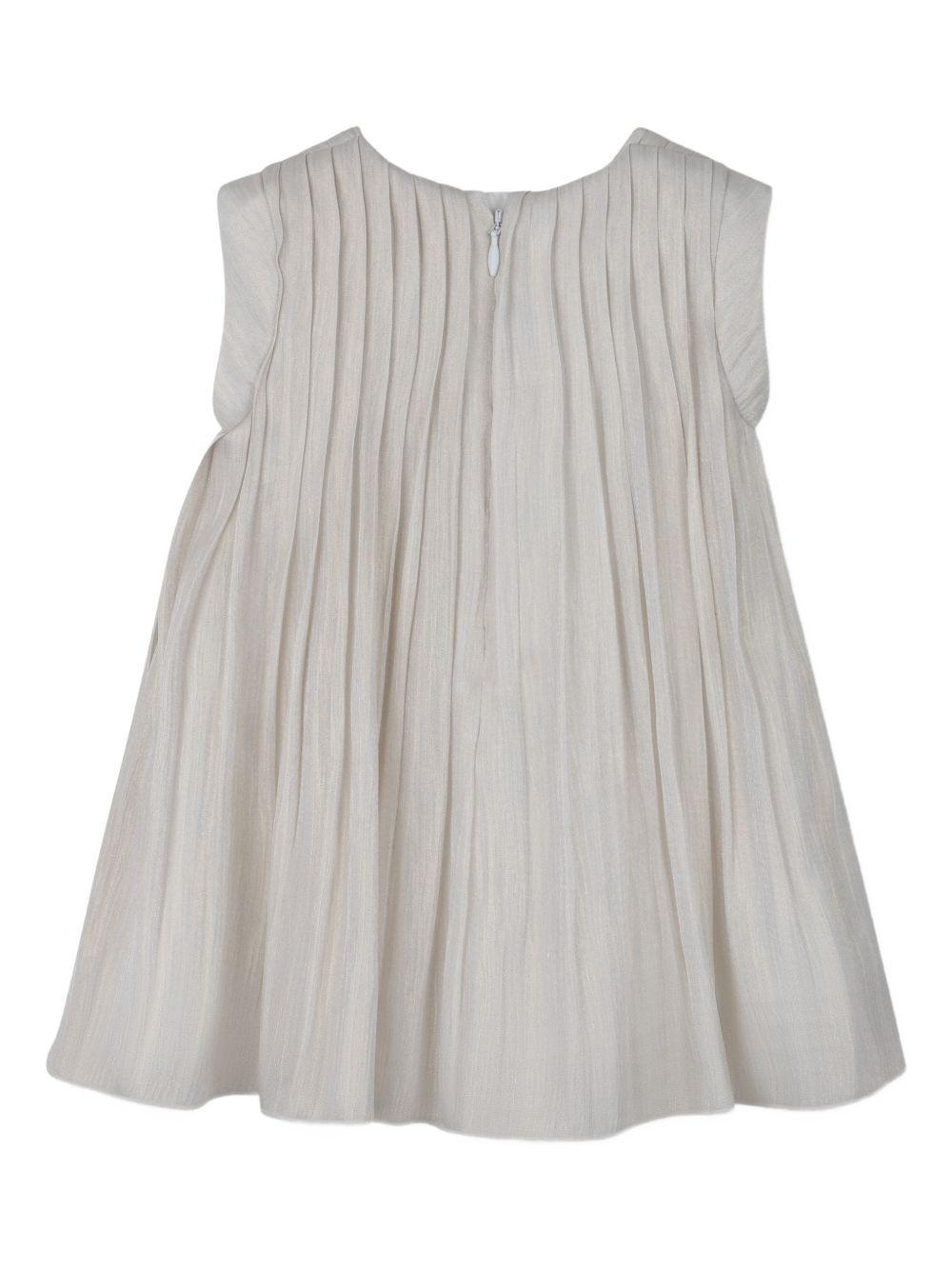 Abito per neonata Michael Kors Kids bianco plissettato - Rubino Kids