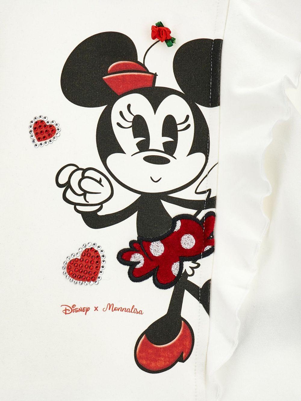 Abito per neonata Monnalisa bianco con Minnie Mouse - Rubino Kids