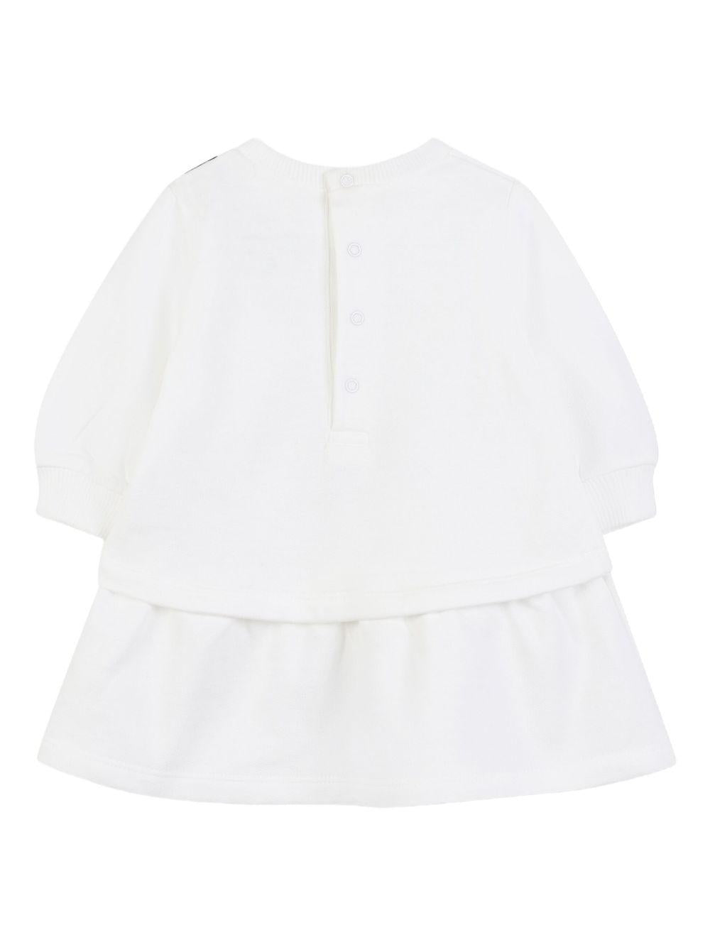 Abito per neonata The Marc Jacobs Kids bianco con stampa grafica - Rubino Kids