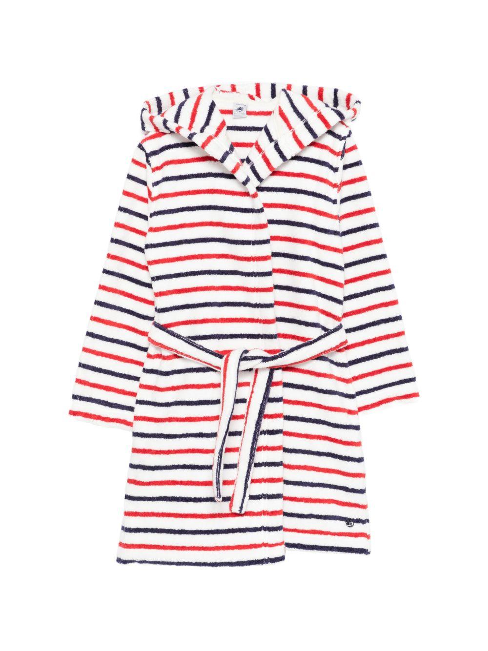 Accappatoio per bambini Petit Bateau multicolore con design a righe - Rubino Kids