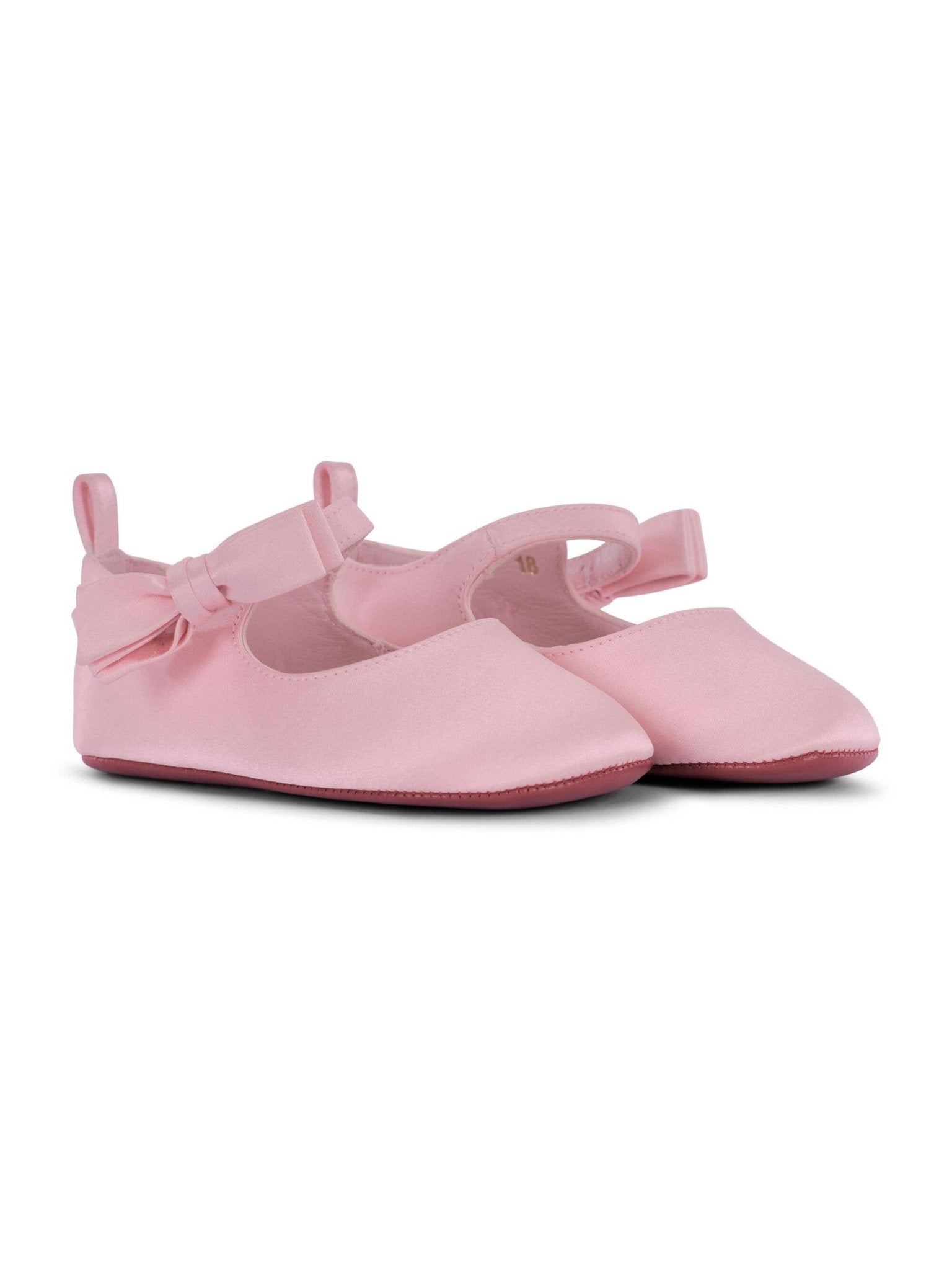 Ballerine Lou Babe per neonata Christian Louboutin Kids rosa con fiocco sul davanti - Rubino Kids